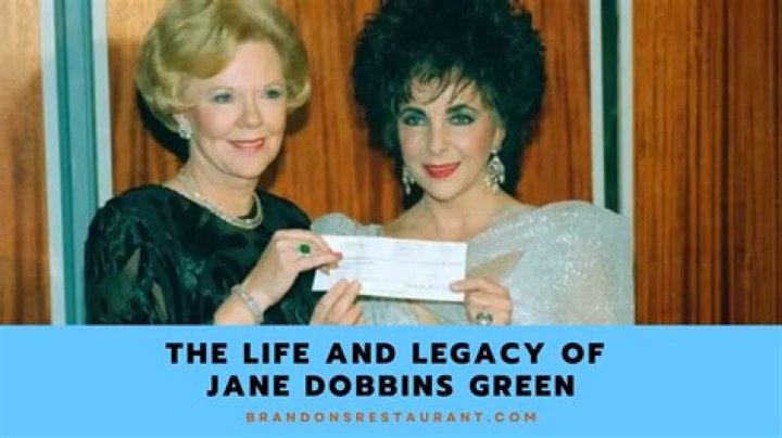 Unveiling Jane Dobbins Green's Net Worth: A Comprehensive Insight